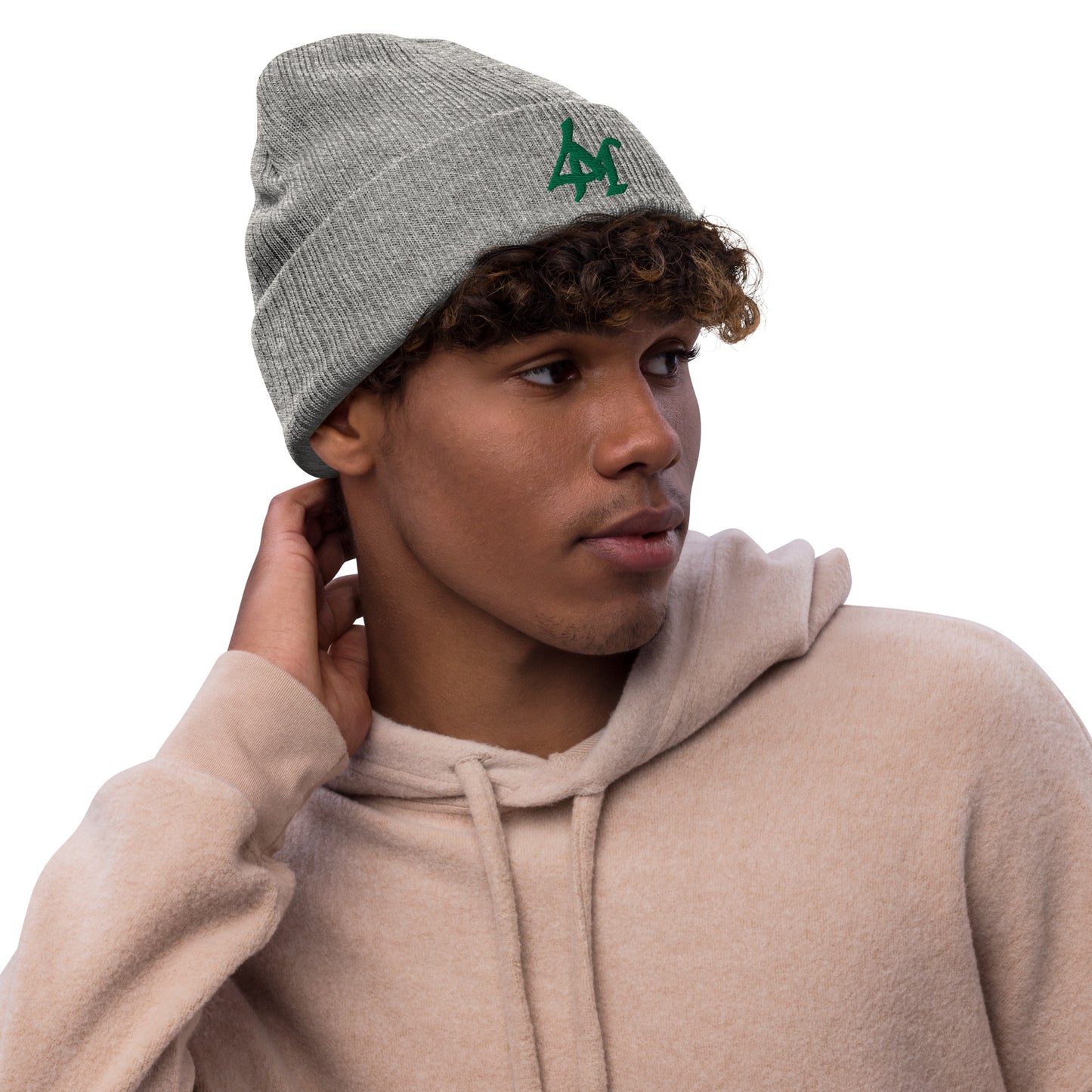 Recycled 4M Ribbed knit beanie