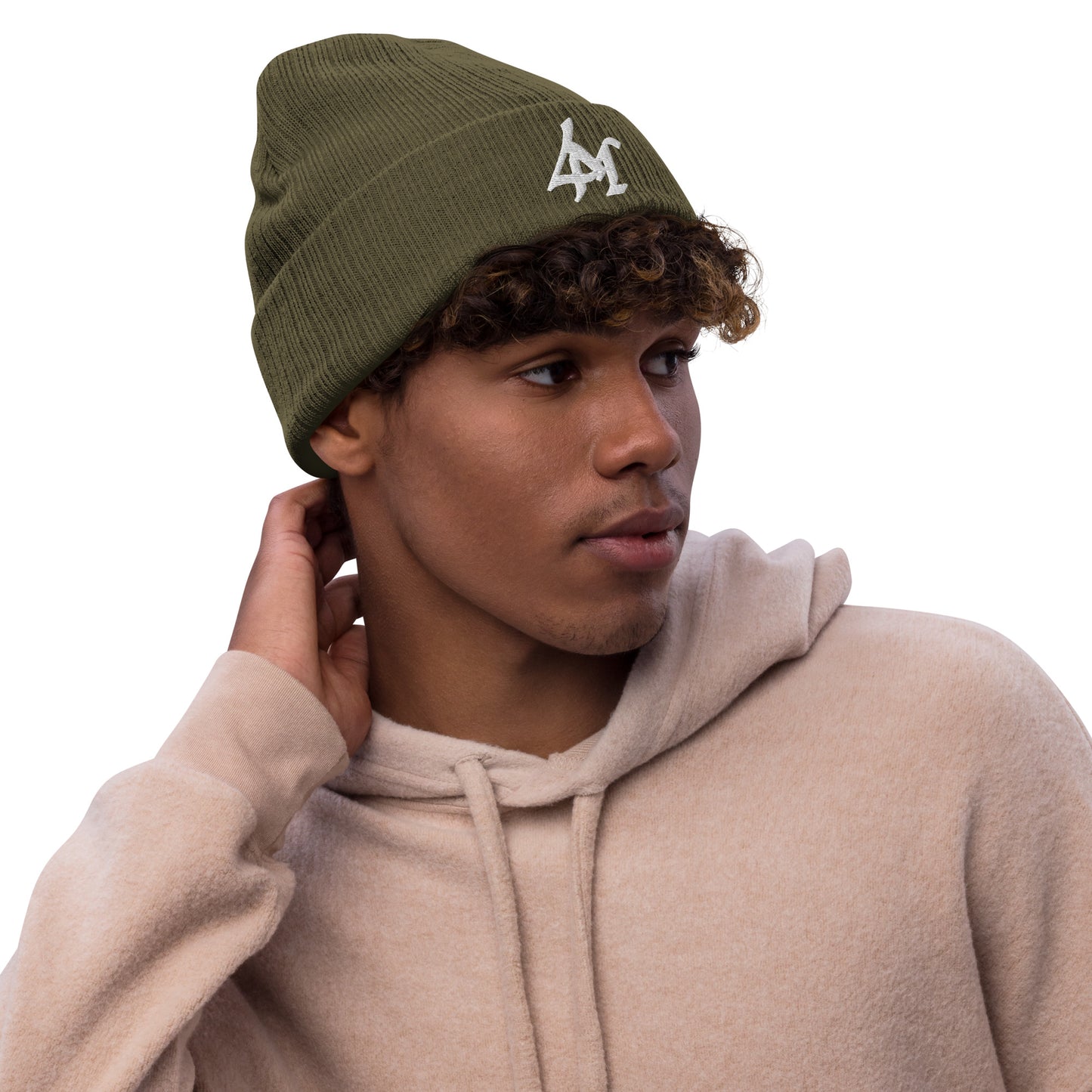 Recycled 4M Ribbed knit beanie